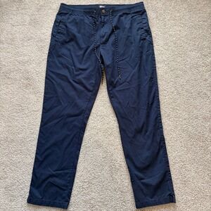 Reyn Spooner Beach Twill Chino Pants Mens XL Navy‎ Blue Straight Leg Casual